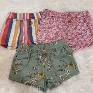 OshKosh Shorts Bundle Toddler 24 Months Girls Stripes Floral Patterns